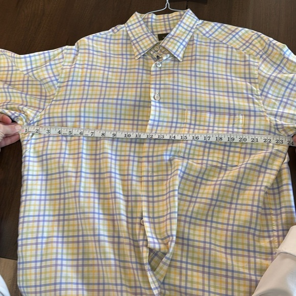 Ermenegildo Zegna Italy Large Plaid Check Pastel Color Yellow Purple Easter Mens - Picture 6 of 17